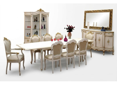 Komplett Set Esstisch 8x Stühle Esszimmer Ess Gruppe Holz Garnitur Tische 9 tlg
