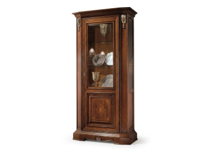 Vitrinen Glas Schrank Echtholz Vitrine Wohnzimmer Möbel Anrichte Massive Holz