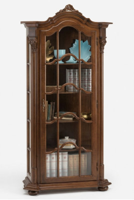 Vitrine Wohnzimmer Möbel Anrichte Massive Holz Vitrinen Glas Schrank Echtholz