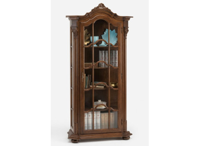 Vitrine Wohnzimmer Möbel Anrichte Massive Holz Vitrinen Glas Schrank Echtholz