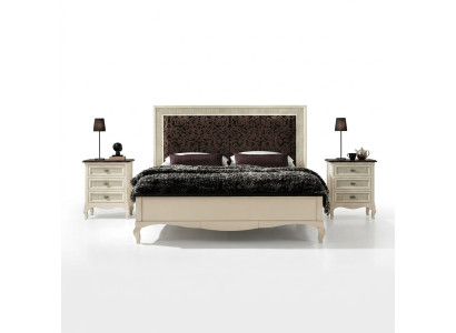 Schlafzimmer Bett Nachttisch Doppelbett Polster Betten Set Gruppe Garnitur 3tlg.