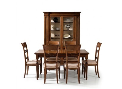 Vitrine Holz Luxus Schränke Klassische Anrichte Design Möbel Italienische Braun