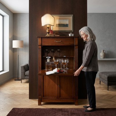 Kommoden Holz Schränke Anrichte Möbel Kommode Sideboard Schrank Klassische neu