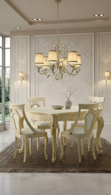 Esszimmer Stühle Holz Luxus Sessel Stuhl Beige Lehn Wohnzimmer Möbel Beige Neu
