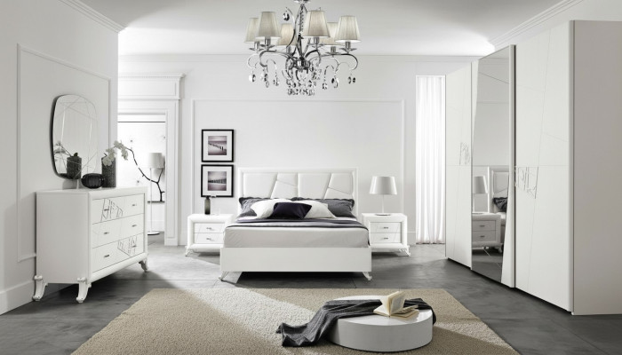 Bett Modern Betten Luxus Bettrahmen Doppel Holz Bettgestelle Schlafzimmer Weiß