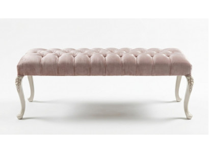 Hocker Polster Sitz Design Textil Relax Luxus Sitzbank Stoff Chesterfield