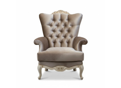 Luxus Design Sessel klassischer Thron Sessel Wohnzimmer chesterfield Neu