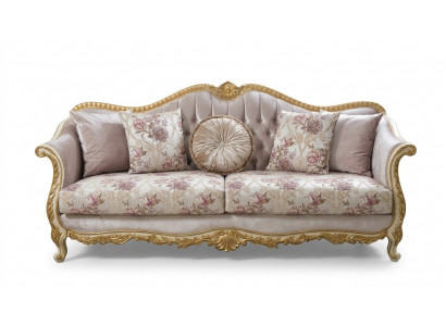 Sofa 3 Sitzer Klassische Couchen Luxus Möbel Sofas Stoff Couch Dreisitzer