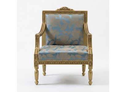 Sessel Polster Stühle Gold Stoff Luxus Design Stuhl Einsitzer Klassisch