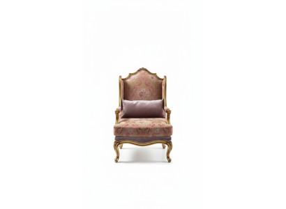 Luxus Möbel Design Sessel Design Einsitzer Textil Wohnzimmer Classic