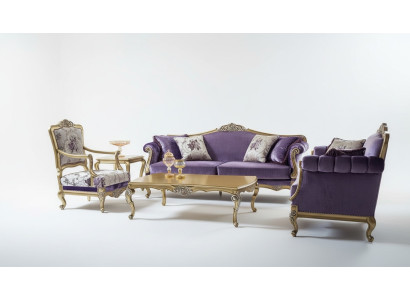 Luxus Sofagarnitur 3+2+1Sitzer Couchtisch Sofas Sessel Stoff Couch 4tlg.