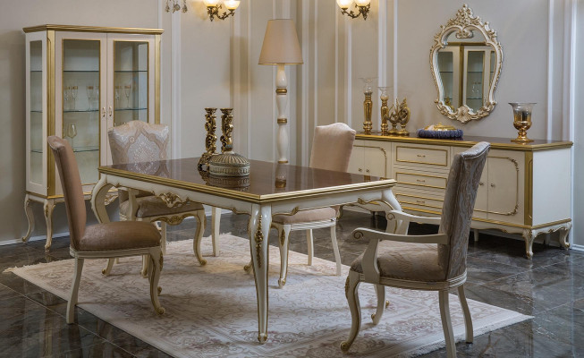 Italienische Möbel Kommode Gold Barock Rokoko Sideboard Kommoden Holz