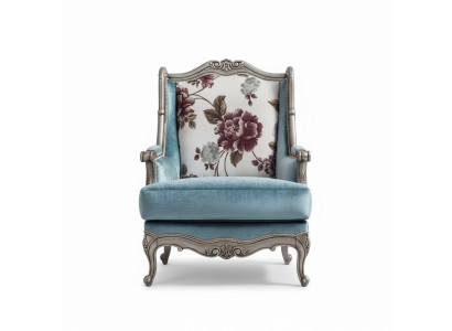 Sessel Einsitzer Luxus 1Sitzer Polster Sitz Textil Sitz Stoff Klassisch
