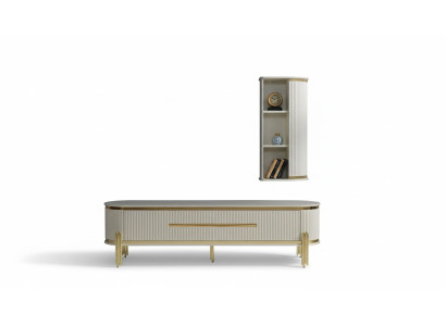Luxus tv Schrank Fernseh Ständer Kommode Anrichte Sideboard Wohnwand 2tlg Neu