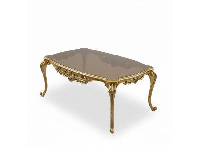 Goldener Couchtisch Beistelltisch Kaffeetisch Design Tisch Wohnzimmer
