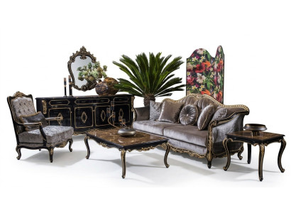 Sofagarnitur Sofa Kommode Beistelltisch Couchtisch Sessel Sofas Set 5tlg.