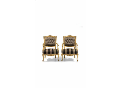 Sessel Möbel Stühle Art déco Design Textil Wohnzimmer Sessel Design Neu
