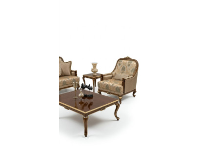 Möbel Stühle Design Sessel Textil Wohnzimmer Luxus Design Barock Rokoko