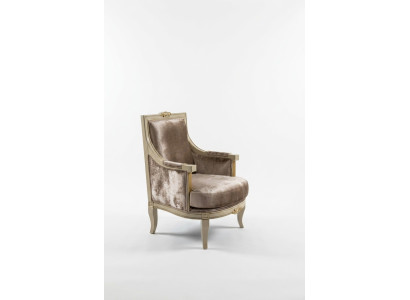 Sessel Art déco Relax Stoff Lounge Textil Sitzer Luxus Sitz Polyester