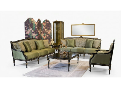 Sofagarnitur 3+3+1 Sitzer Couchtisch Sofa Sessel Sofas Möbel Set 4tlg