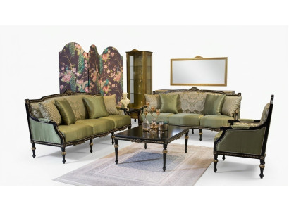 Sofagarnitur 3+3+1 Sitzer Couchtisch Sofa Sessel Sofas Möbel Set 4tlg