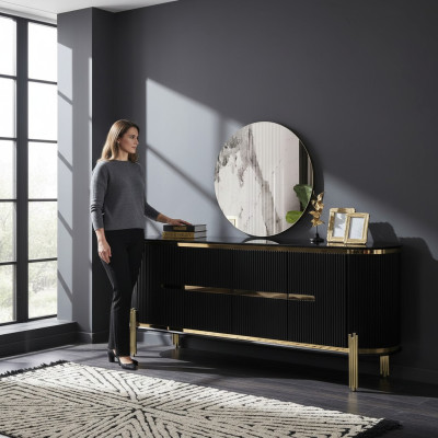 Sideboard Luxus Schrank Regal Holz Anrichte Schränke Wohnzimmer Modern Designer