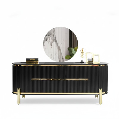 Sideboard Luxus Schrank Regal Holz Anrichte Schränke Wohnzimmer Modern Designer