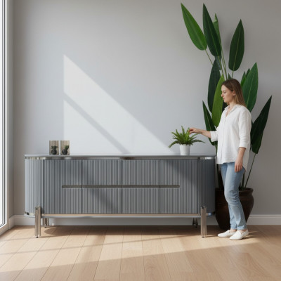 Klassische Sideboard Kommode Holz Schrank Schränke Luxus Möbel Kommoden Neu