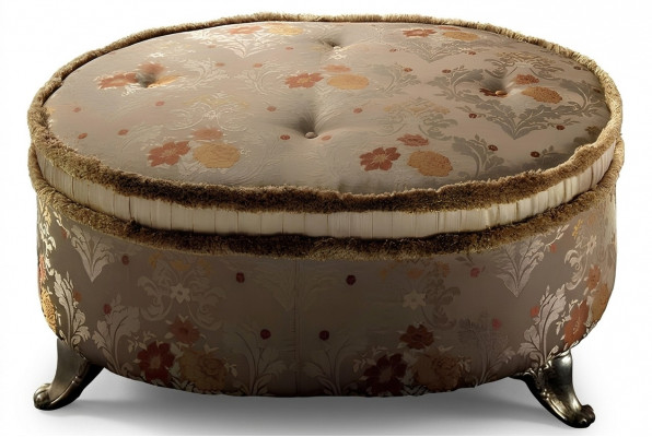 Oval Tisch Chesterfield Polster Hocker Fußhocker Ottomane Sofa Beistell Rund