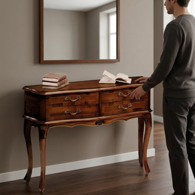 Kommode Konsolen Barock Rokoko Tisch Kommoden Holz Design Beistell Schrank