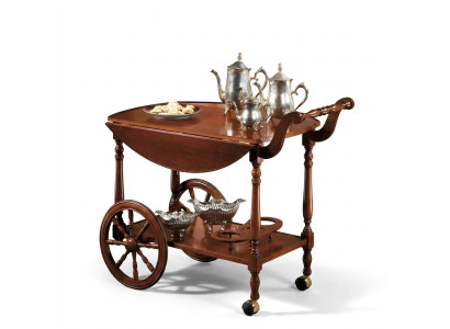 Serviertisch Tisch Beistelltisch Luxus Klasse Echtholz Antik Stil Barock Rokoko