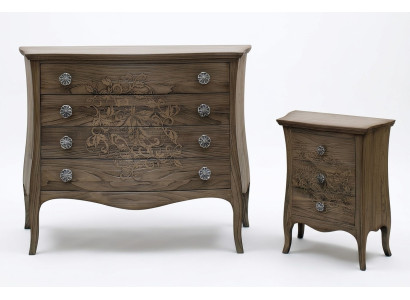 Nachttisch Nachtschrank Beistellschrank Kommode Nachtschränkchen Schrank Barock