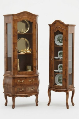 Luxus Vitrine Schrank Klassische Vitrinen Wohnzimmer Schränke Anrichte Holz Neu