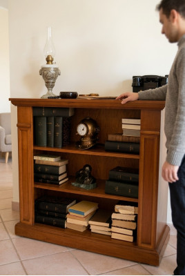 Bücherregal Vitrine Vitrinenschrank Klassische Schrank Bücherschrank Holz Neu