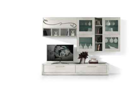 rtv Wohnwand TV Wand Anbauwand Wohnzimmer Möbel Wohnwände Schrank Regal Luxus