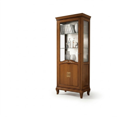 Schrank Schaufenster Vitrine Vitrinen Glas Schrank Holz Regal Modern Schränke