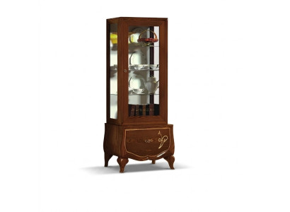 Vitrine Schaufenster Vitrinen Glas Schrank Antik Stil Modern Holz Design Möbel