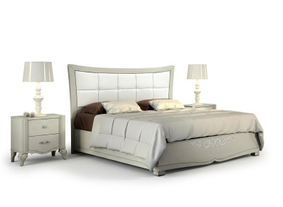 Luxus Set 3tlg Schlafzimmer Bett Nachttisch Betten Garnitur Holz Doppel Modern