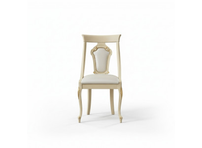 Esszimmerstuhl Stuhl Esszimmer Stühle Holz Design Stil Barock Beige Lehn Sitz