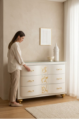 Kommode Schrank Luxus Schränke Regal Konsole Italy Möbel Holzschrank Kommoden