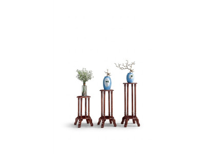 Ständer Blumenständer Blumen Stand Holz Blumentopfständer 3tlg. Set