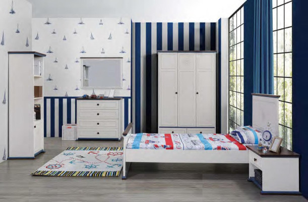 Kleiderschrank Schrank Jugendzimmer Möbel Design Jugend Schlafzimmer Weiß Neu
