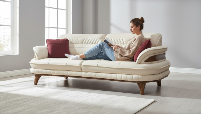Sofa 3 Sitzer Couchen Sofas Art déco Dreisitzer Neu Textil Luxus Couch Polster