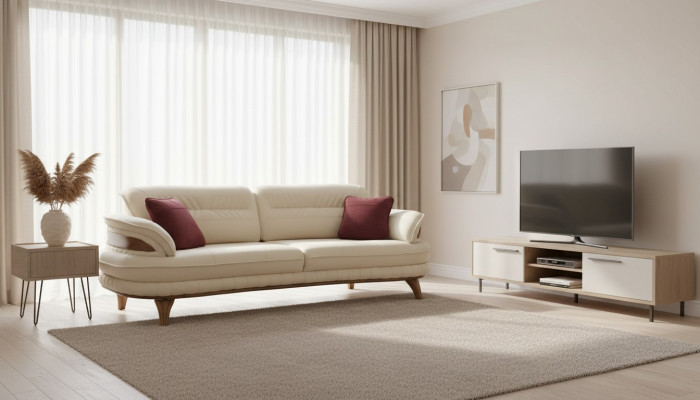 Sofa 3 Sitzer Couchen Sofas Art déco Dreisitzer Neu Textil Luxus Couch Polster