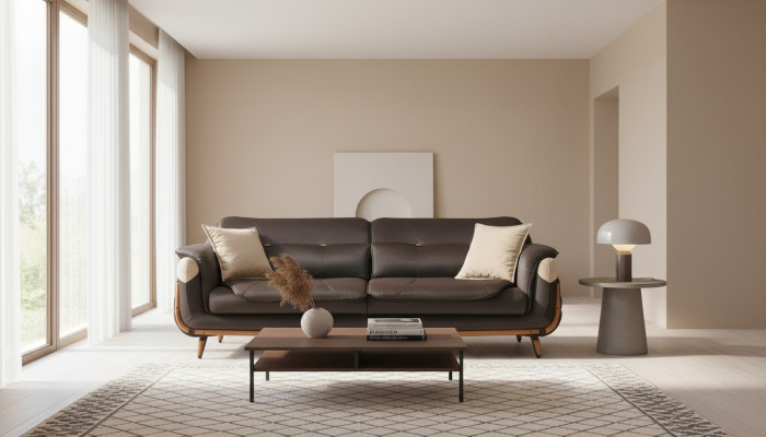 Sofa Wohnzimmer Möbel Dreisitzer Sofas Klassisches Stoff Couch Luxus