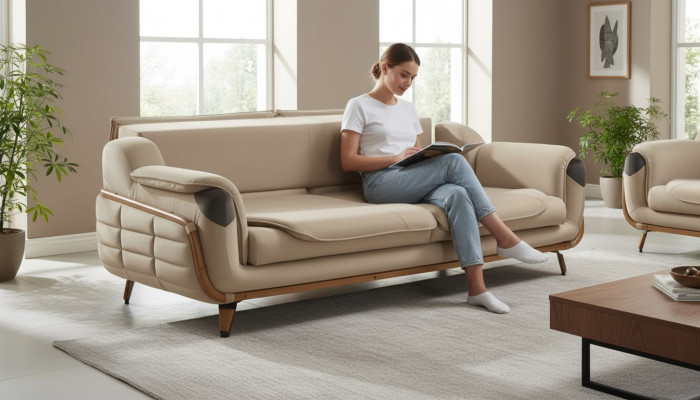 Sofa 3 Sitzer Klassische Couchen Luxus Möbel Sofas Couch Stoff