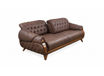 Dreisitzer Stoff Sofa Couch Polster Möbel Klassisch Wohnzimmer Design