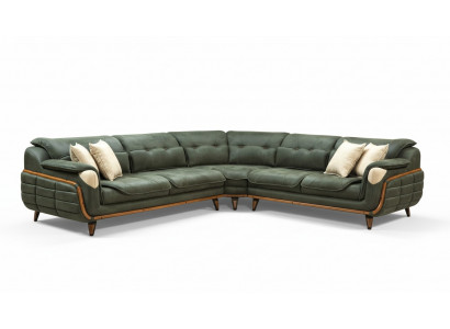 Design Ecksofa L-Form Couch Polsterung Luxus Wohnzimmer Soft Style