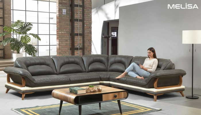 Wohnzimmer Textil L-Form Sofas Couchen Neu Sofas Ecke Ecksofa Couch