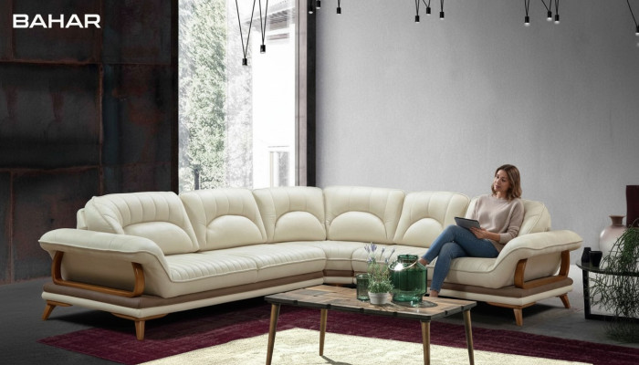 Design Stoff Ecksofa L-Form Sofa Design Polster Klassisch Eckgarnitur